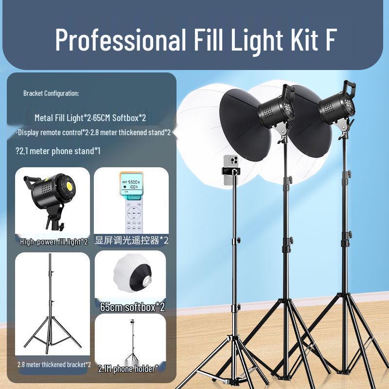 Zheyu Bright Spherical Fill Light for Indoor Live Streaming and Photography