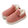 One-button bag heel cotton shoes women's winter indoor comfort and warmth thick-soled non-slip cotton slippers Cixi