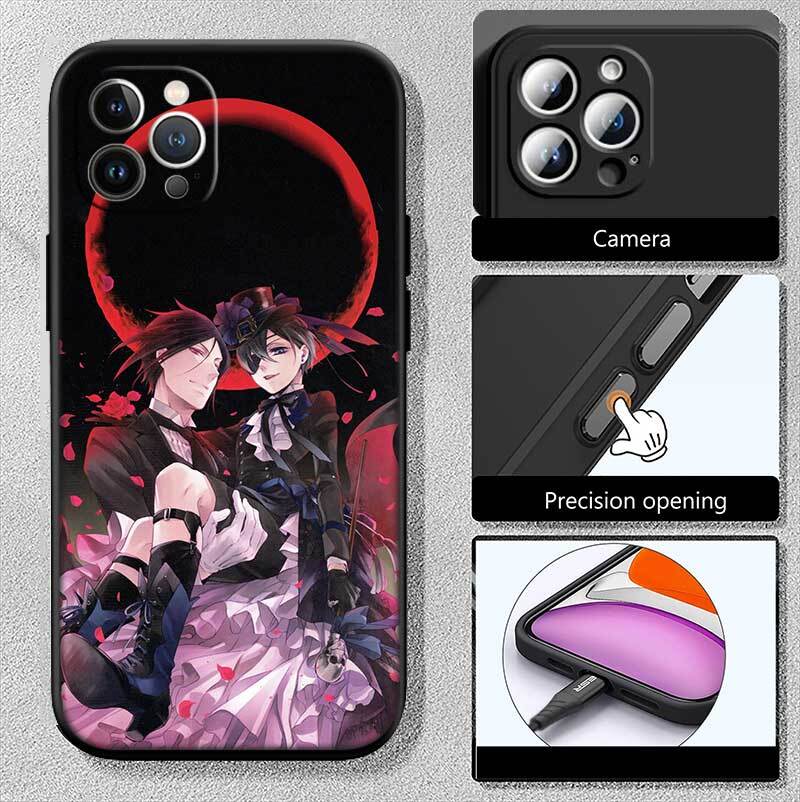 Black Butler Phone Case for Samsung S20 S21 S21S S22 S23 S24 FE Ultra Plus Lite F06 F16 M06 M16 M56 A07 A17 A36 A37 A55 A57