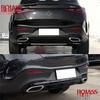 Compatible with 2023–2025 Mercedes GLC260L, GLC300 Black Chrome Rear Diffuser with Electroplated Bright Strip.