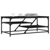 Coffee Table Black 100x49x40 Cm Particleboard