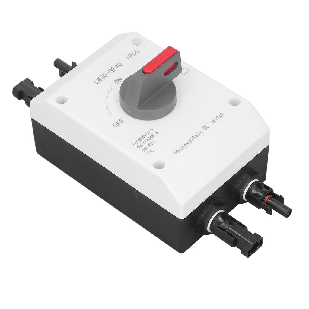 Photovoltaic DC Isolator Solar Switch IP66 Waterproof Insulated Switch for Solar Powered RV 1200V