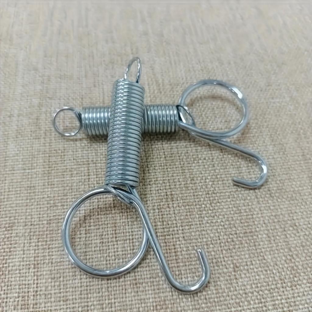 10Pcs Multipurpose Spring Animal Cage Latches Lock Spring Rabbit Cage Door Tension Spring with Hook