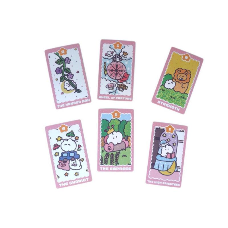 Mokmok Chan Tarot 78pcs Kawaii Cards Entertainment Playing Card Board Game