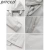BITCED Spring/Fall Detachable-Cap Water-Resistant Trench Coat for Women Solid Color Long-Sleeve Lightweight Jacket Casual Women's Wear
