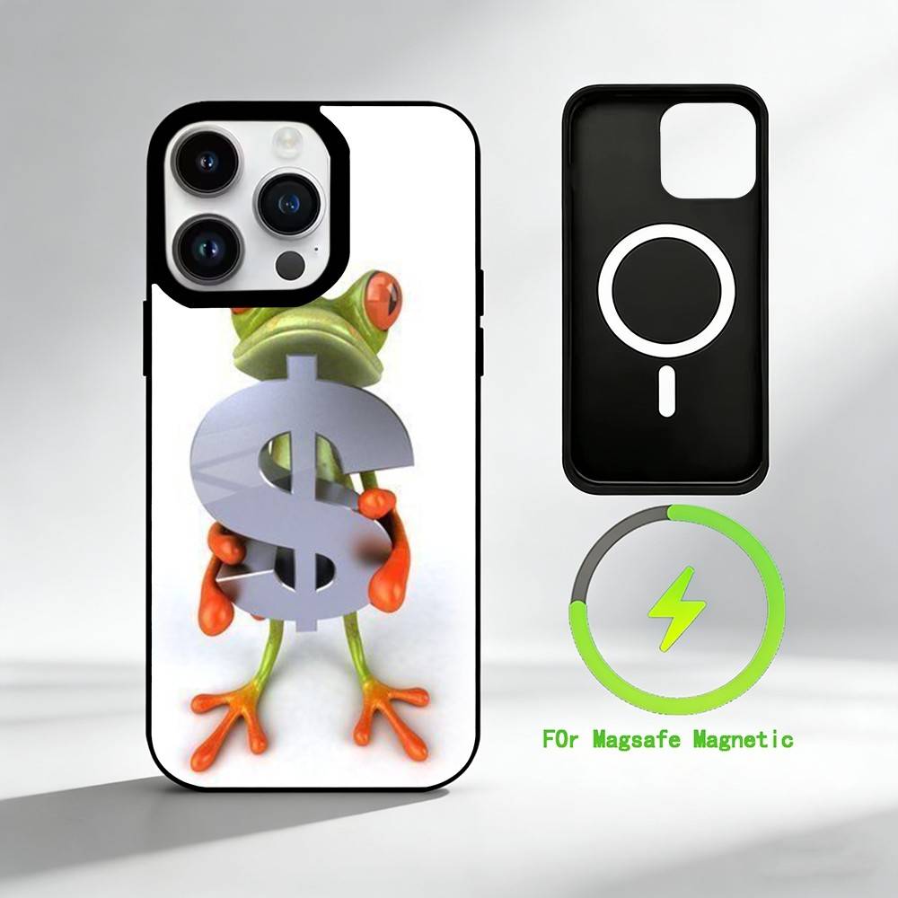 A-Abstract A-art F-frog Phone Case For iPhone 17 16 15 14 13 12 Pro Max Plus for Mirror Wireless Magnetic Cover