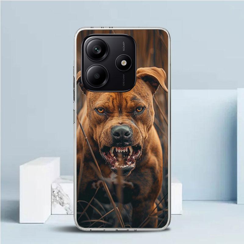 Pit Bull Pet Dog Pitbull Soft Cover for Xiaomi Redmi Note 15 14 13 12 Pro Plus Phone Case 14S 11S 11T 11E 10S 10 4G Pattern Shel