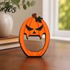 Pumpkin And Ghost Table Decor Halloween Wooden BOO Ornaments for Tabletop Tiered Tray Decor, Desktop Ornament Creative Letter Decorations Festive