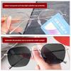 Business Rectangular Half Frame Glasses Pochromic Anti Radiation Eyewear