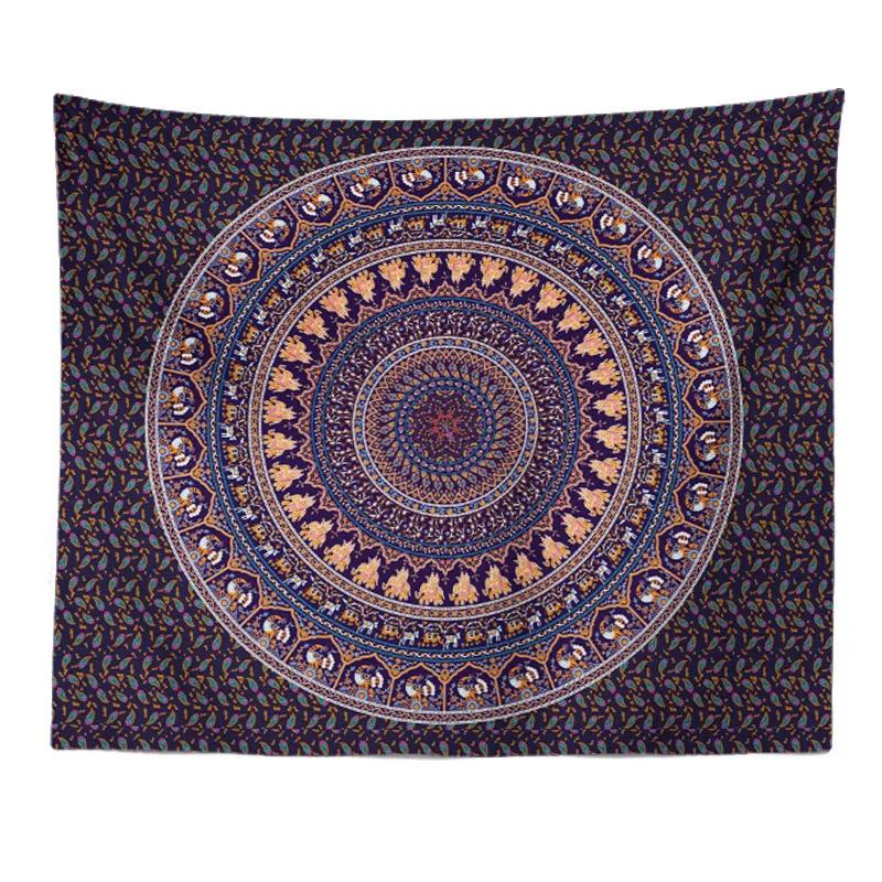 Home Decor Mandala Tapestry Boho Ethnic Bedside Scene Background Cloth Hanging Beach Towel