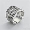 Foxanry Vintage Punk Finger Rings For Women Girl New Trendy Elegant Multilayer Geometry Handmade Birthday Party Jewelry Gifts