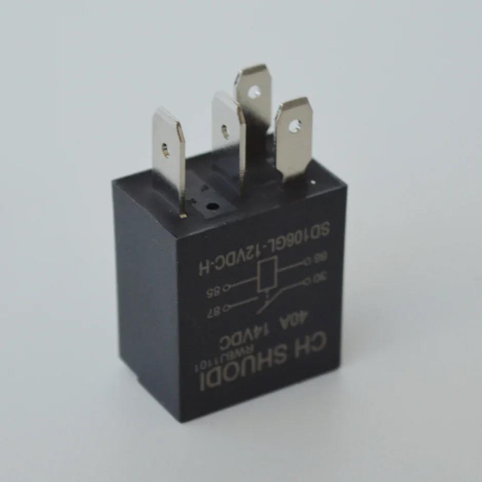 Car Relay DC12V 40A Rated Current SPDT 4 or 5 Pins Car Automotive Alarm Relay 40 Amp for Vehicle