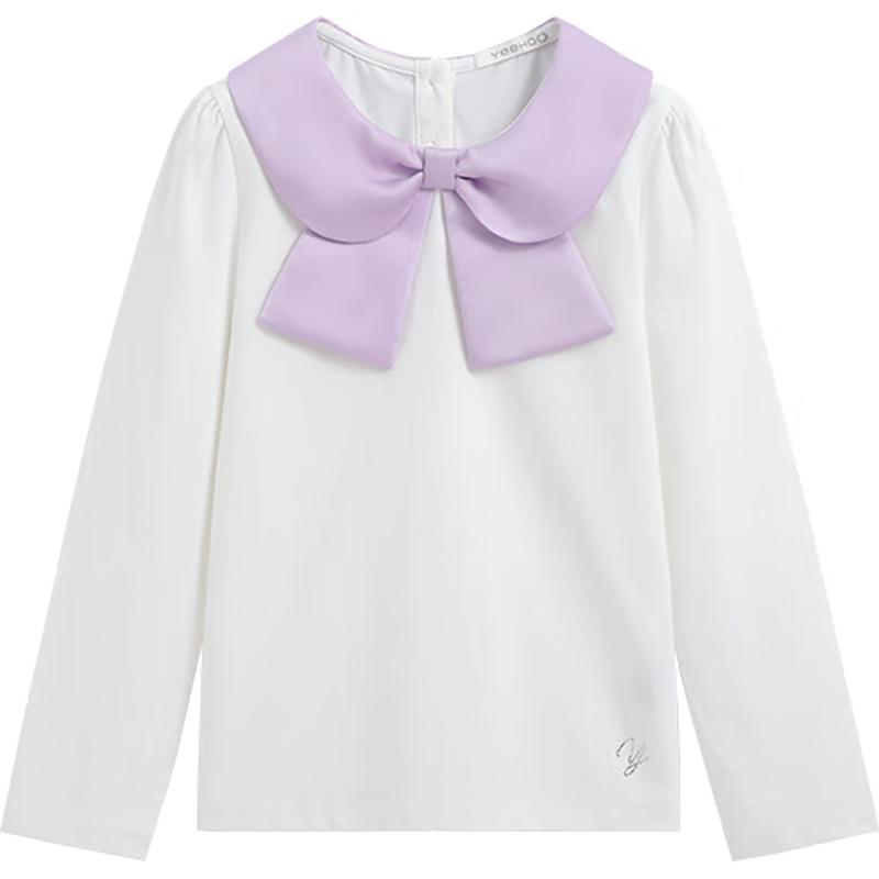 YEEHOO Girls  Peter Pan Collar Long-Sleeved Polo Shirt 160