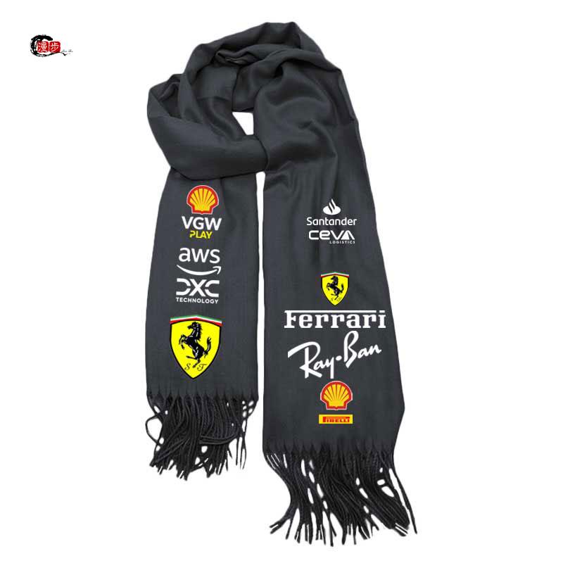 F1 Racing Suit Scarf Printed Winter Warm Scarf Shawl For Ferrari 308 GT4 328 GTB GTS F355 360 Modena F430 458ltalia 488 GTB F8 TH6