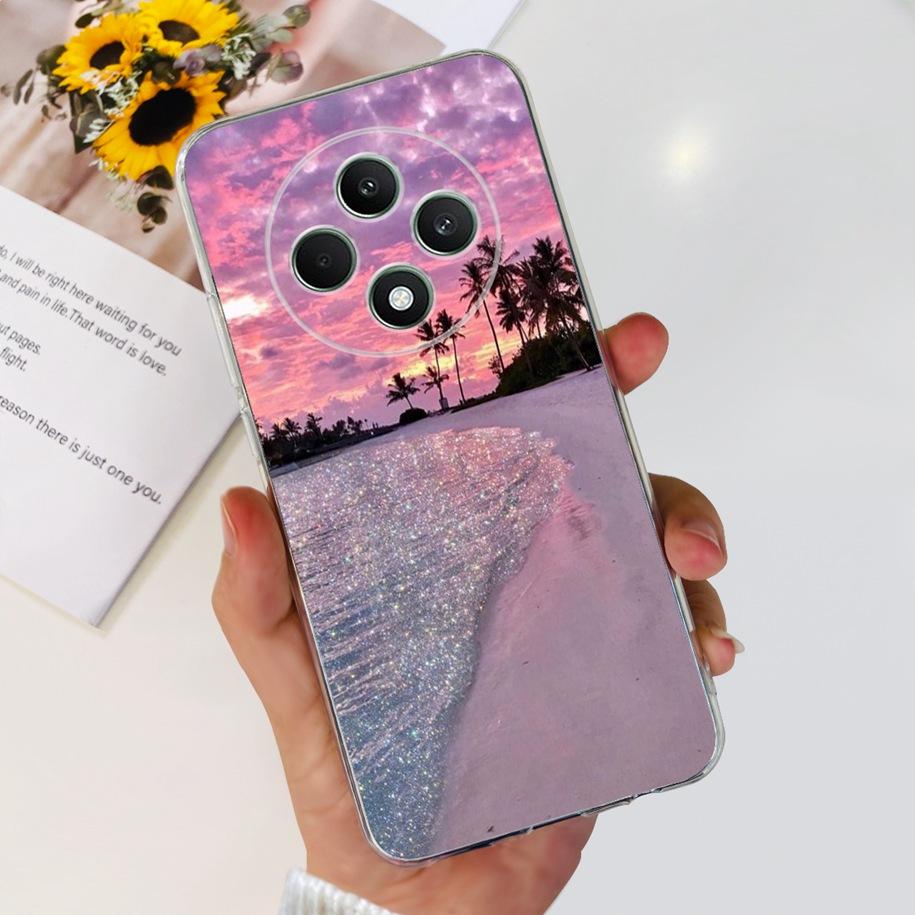 For Oppo Reno12 F Case CPH2637 Shockproof Cover Cute Cat Cartoon Soft Slim Clear Phone Cases For OPPO Reno 12F 4G CPH2687 Fundas