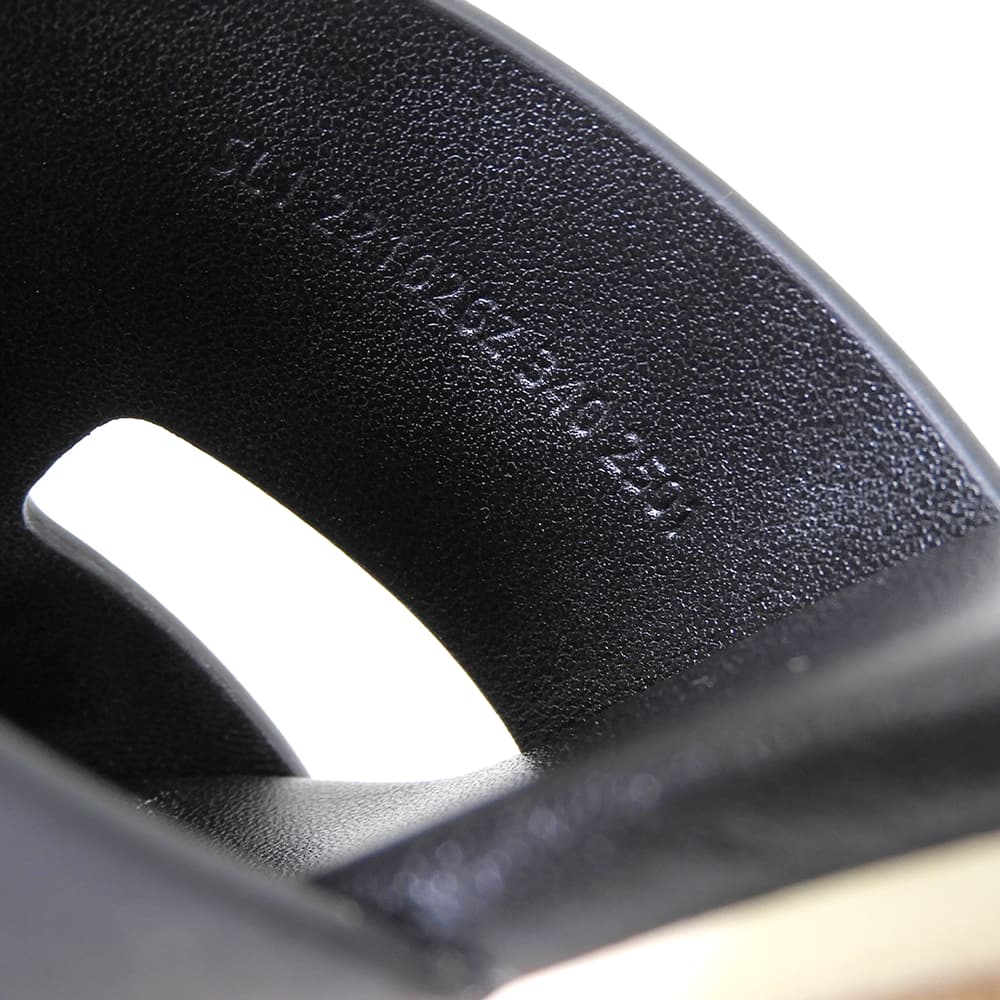 HERMES Excellent condition Eze 30 H cork wedge sandals, women's leather, black, size 34 shoes 34 blackUsed