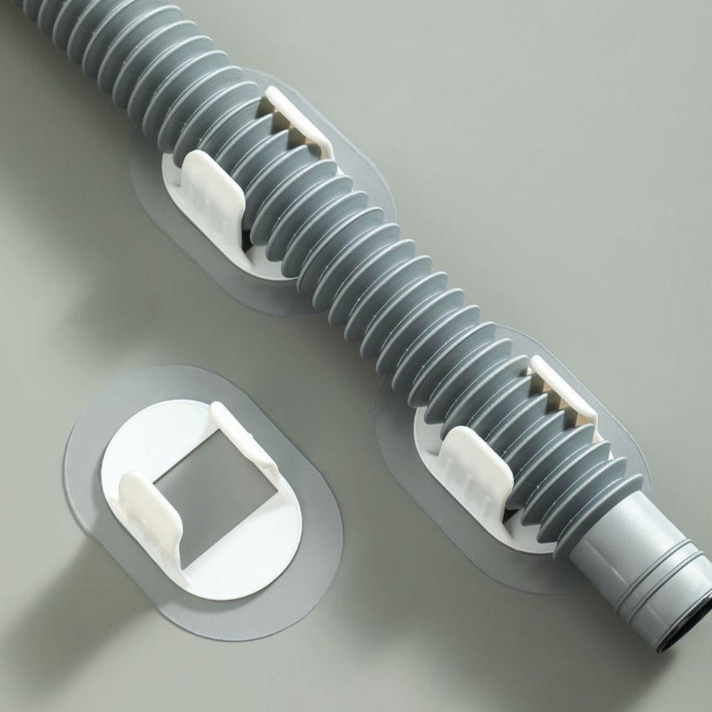 5pcs Self-adhesive Wiring Hose Clamp Washing Machine Drain Pipe Holder Electrical Fittings