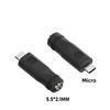 2Pcs DC 5.5x2.1mm Female 8-in-1 Adapter Kit, Multi-function Laptop Power Converter Plugs