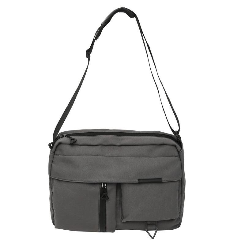 

Solid Color Simple Square Bag Men s and Women s Fashion One-shoulder Messenger Bag Street Trend Cool and Handsome Couple Street Bag серый