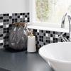 19pcs Grey Tile Wall Sticker 39.4x7.9in Self Adhesive Tile Film Home Wall Pastes  Indoor Wall