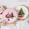 Christmas Cross Stitching Kits Merry Christmas DIY Kit with Patterns Instructions Embroidery Beginners Kit Needlepoint Kit