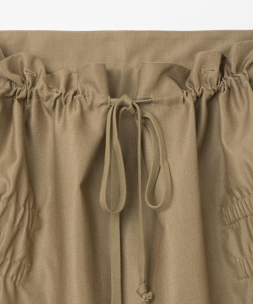 Milo Woman Cutoff Shirred Two-Way Skirt [Beige]