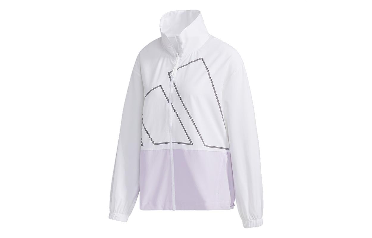 Adidas Jackets Women s White Stand Collar Moderate Other GL5619 S