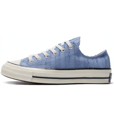 1970s Low Top Canvas Shoes Women's Blue 564128c