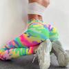 Nuovi Leggings Donna Vita Alta Stampa Camouflage Leopardo Effetto Trasparente Asciugatura Rapida per Corsa Fitness Sport Yoga