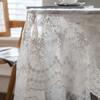 Queen Dream Ivory Lace Tablecloth Wedding-Rectangular Table Cloth Vintage Embroidered Lace Fabric for Summer Outdoor Party Reception Home Decor