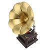 Model Fonograf Vintage Fier Rezistent la Eroziune Ornament Fonograf Gramofon Retro Bronz