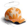 Baseball Cap Featuring An Orange Floral Design, With A Tropical Plant Motif. This Casual Summer Hat Is Unisex, Adjustable, And P