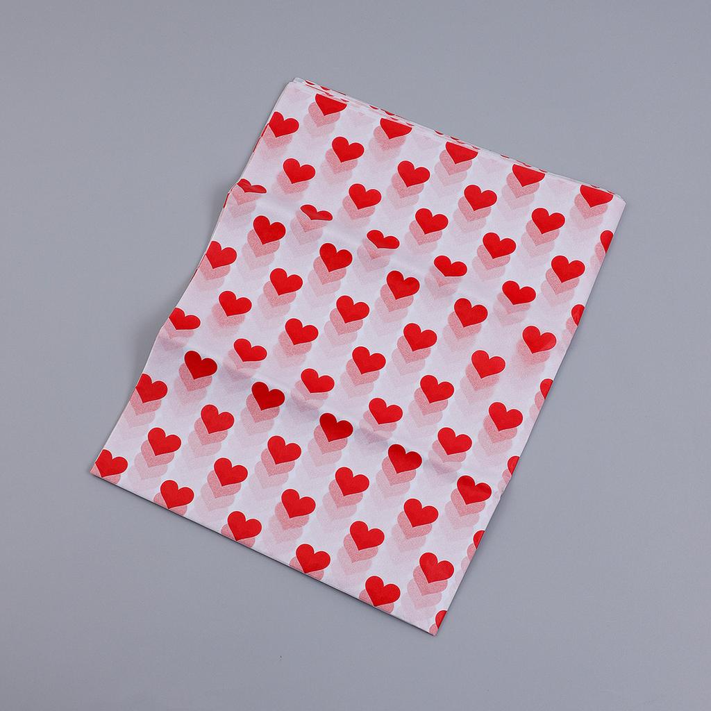 20 Sheets Valentine's Day Tissue Paper Red Love Heart Gift Wrapping Paper Birthday Decor Bridal Shower Party Supplies 50X35 Cm