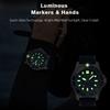 NORTH EDGE 2026 NEW ABYSS Solar Powered Dive Quartz Luxury Watch 200M Waterproof Dive Sports Watches 316L Steel 180+ Day Power