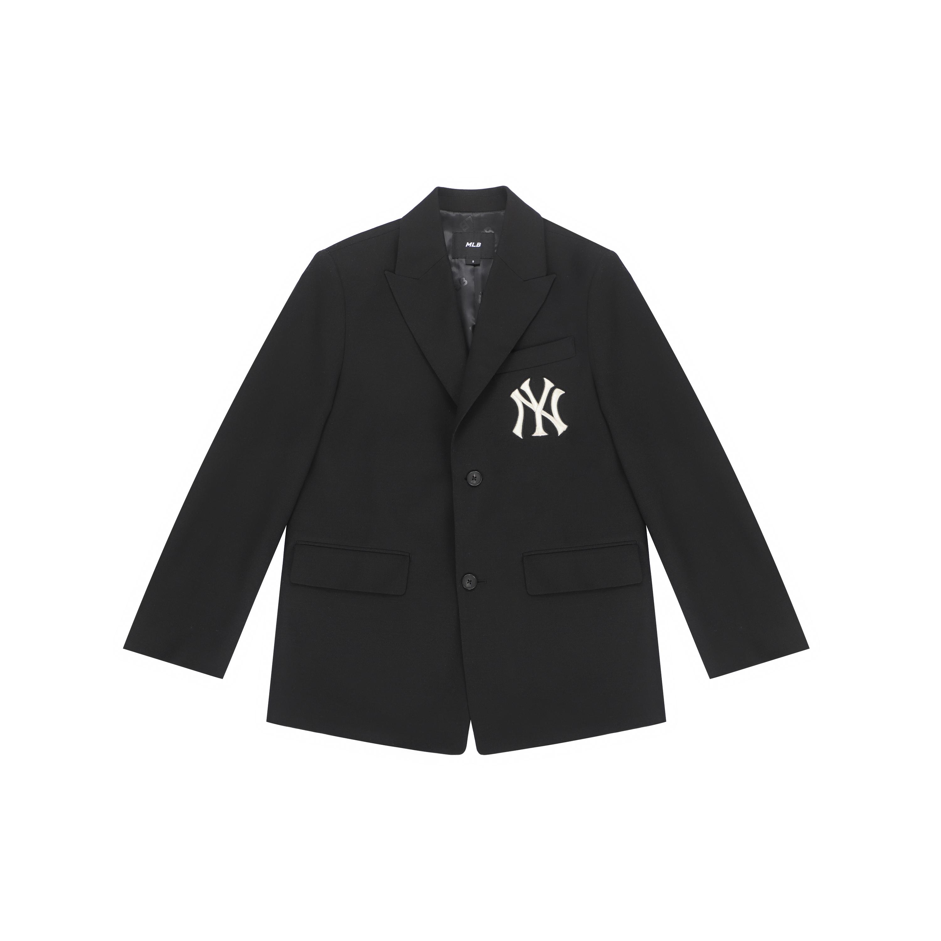 

New MLB Base Logo Business Suit Unisex Black 3AJKB0121-50BKS L