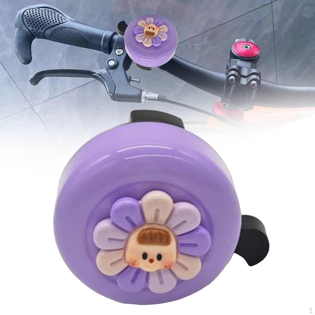 Beautiful Bike Alarm Children's Bell Parts Flower Pattern Aluminum Round Electric Mountain