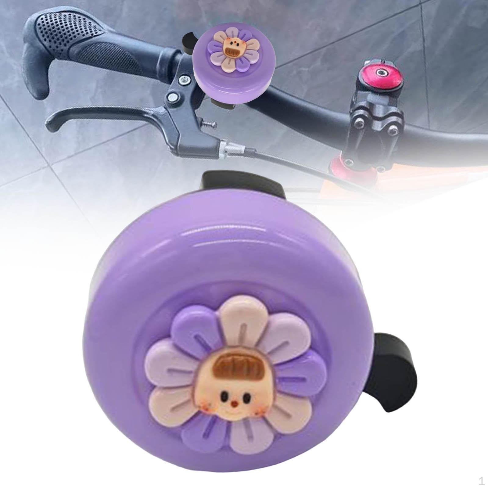 

Красивый детский звонок для велосипедной сигнализации с цветочным узором, алюминиевый круглый электрический горный