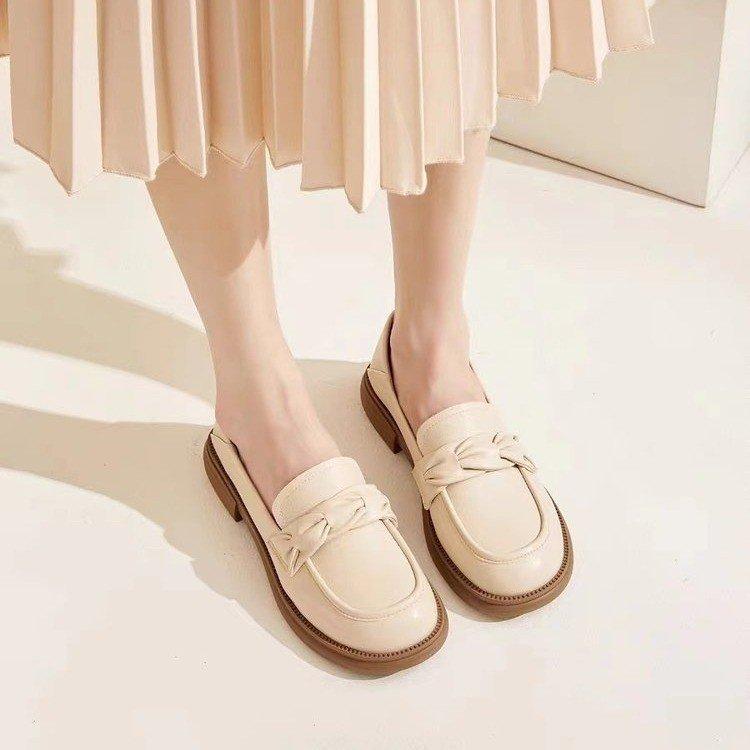 Shoes women's platform new autumn shoes small leather shoes flat single shoes large size women's shoes