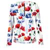 Women's Fashion Casual Long Sleeve Print Round Neck Pullover Top Blouse