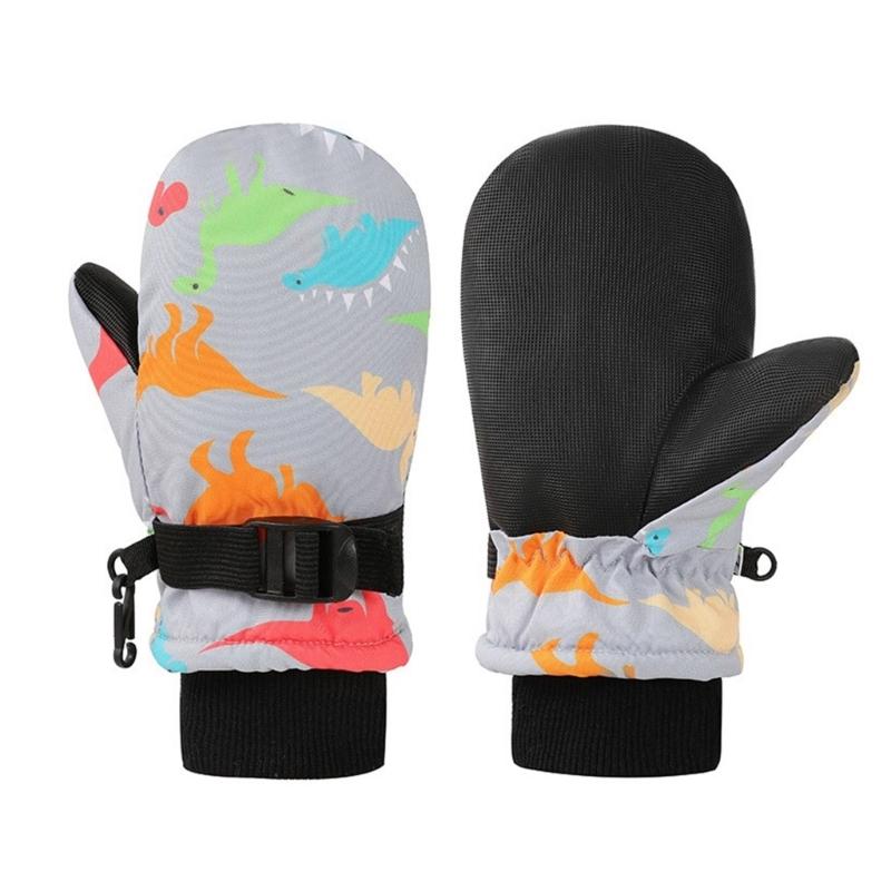 Kinderfäustlinge Winter Warm Schneehandschuhe Vollfingerhandschuhe mit Fleece-Isolierung zum Skifahren und Eislaufen