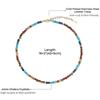 COAI 4mm Chakra Beads Rainbow Necklace for Women