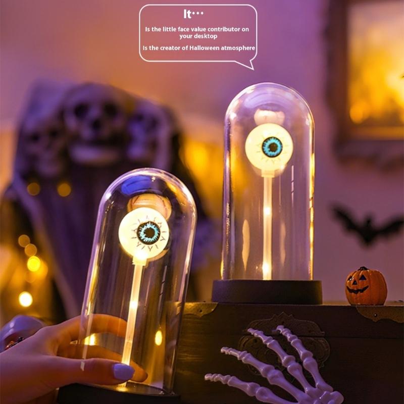 Glowing Eyeball LED Light Halloween Decoration For Mantels Desktop Shelf Home Decoration Halloween Table Centerpieces