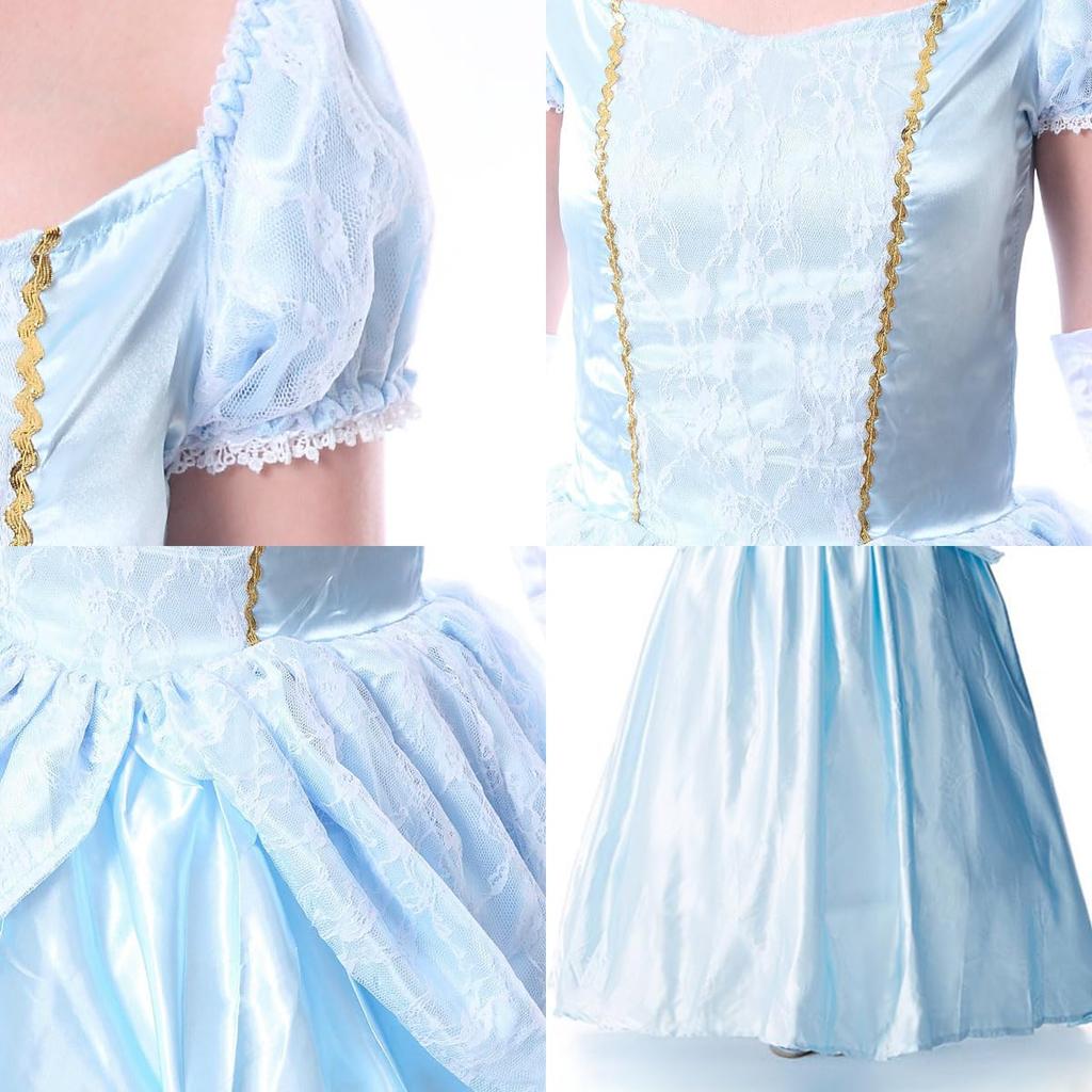 Cinderella Adult Halloween Princess Sizes 419 [monoii] Cosplay, Costume, Dress, S, M, L, XL,