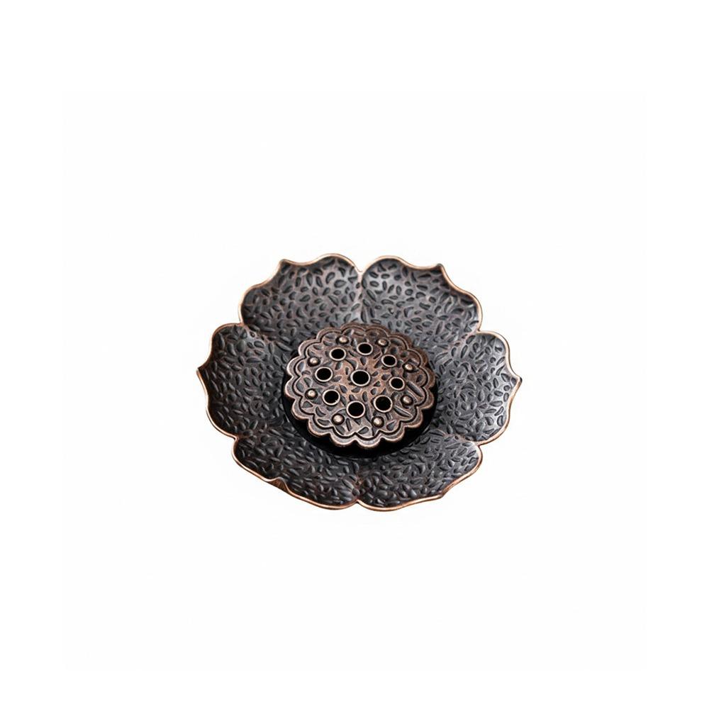 Multi-Hole Lotus Censer Alloy Incense Stick Holder Simple Incense Tray  Temples Home Office