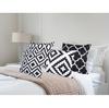 4Pack Black White Geometric Pillow Covers 18X18 Inches Simple Black White Geomet
