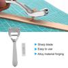 Leather Cutter US Type Carving Tools Craft Collection Alloy Portable for Hand Made Material(Silver