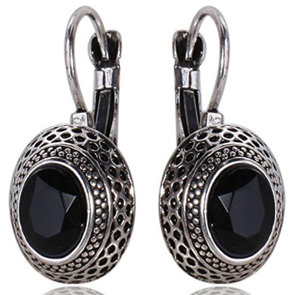 Boucle d'oreille oxydée en argent et laiton pour femmes et filles, collection exclusive élégante et tendance, produit 100 % respectueux de la peau pour boucle d'oreille