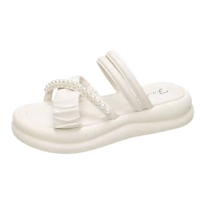 Fashion Summer Non Slip Sneakers Cute Summer Women Slippers Shoes Women's Red Sandal Sport Famous Brands Sapateni Industrial Sewing