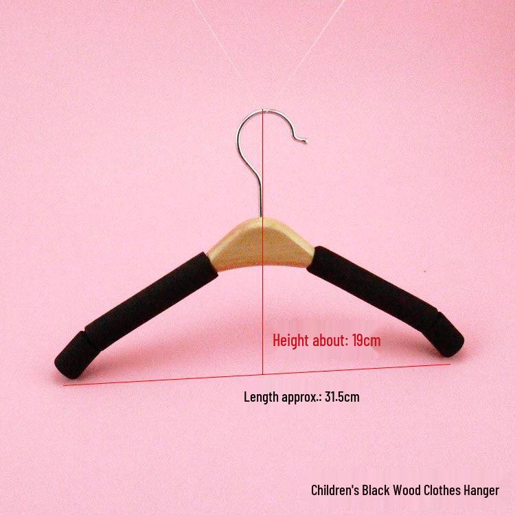 

Non-slip Solid Wood & Sponge Hanger - Women s Clothing & Pants Protection 1 piece