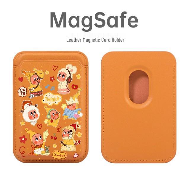 Starry MAGSAFE Leather Card Holder Phone Case for Apple